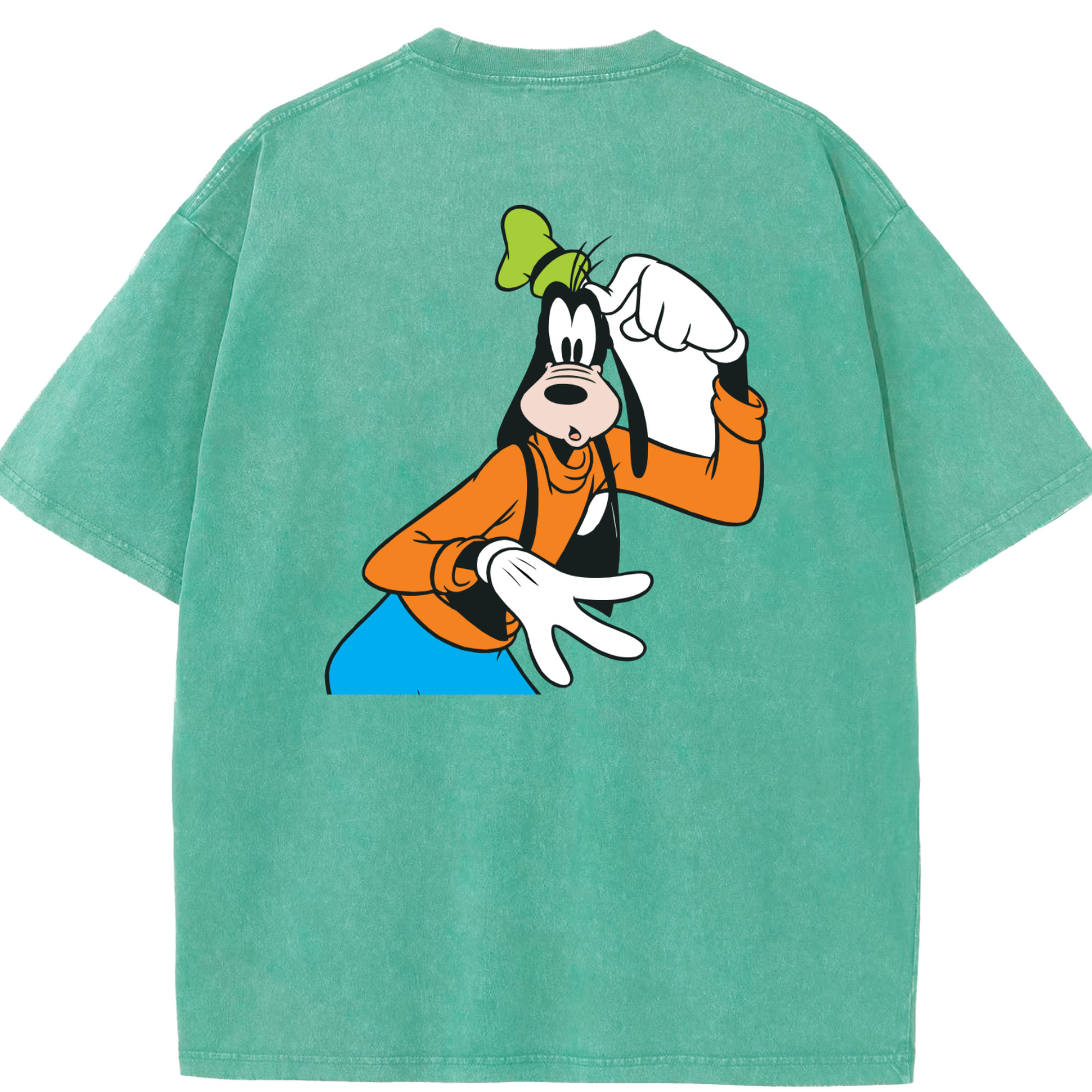 （画像用） ミッキーマウス Mickey Mouse 綿100% ヴィンテージ風 半袖Tシャツ（背面プリント）